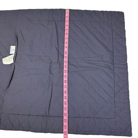 Matouk Duma Diamond Quilted Pillow Shams Blue Gray Set Of 2 - Picture 10 of 13